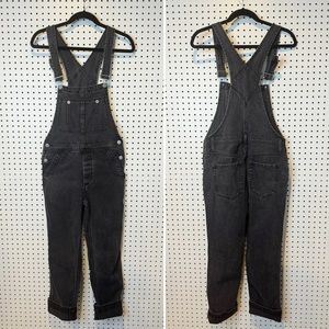 Free People | We The Free Washed Black Denim Overalls Sz. 24